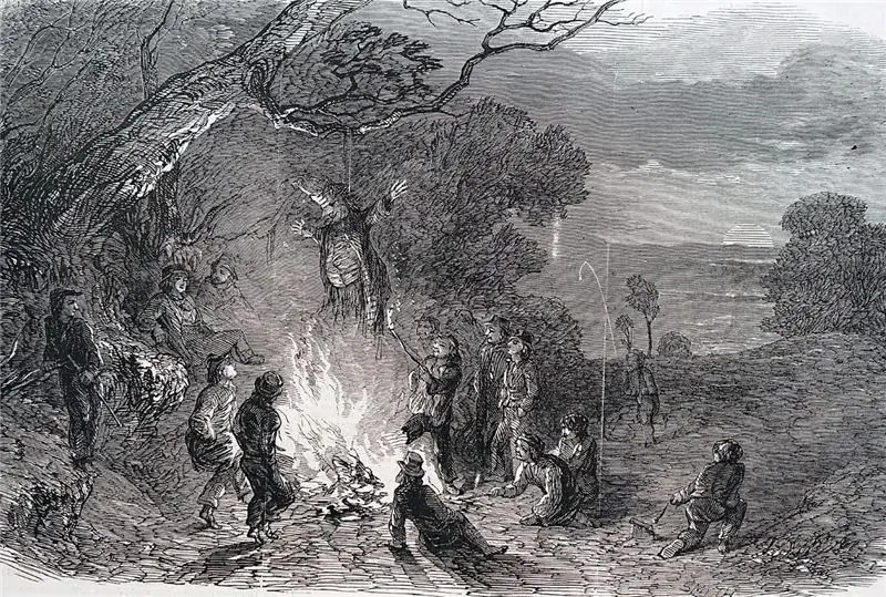 Как видно на иллюстрации 18-го века к празднованию Гая Фокса, чучела были популярными объектами уничтожения