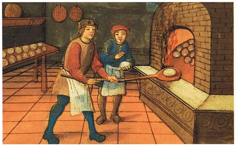 Средневековый пекарь и его ученик