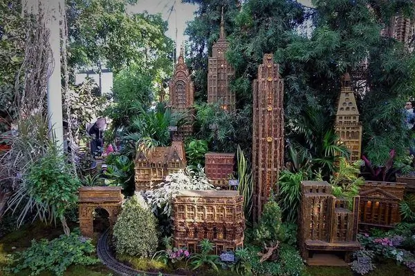 Holiday Train Show в Ботаническом саду Нью-Йорка