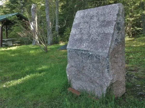 Самый старый 45-й параллельный маркер в США