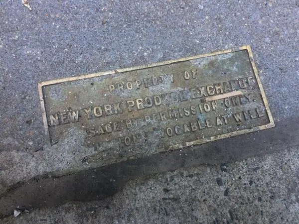 Последний остаток Нью-Йоркской продуктовой биржи