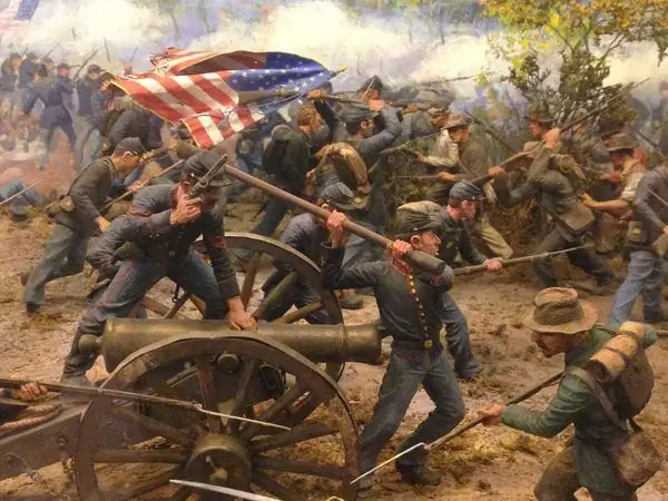 Боевые диорамы в мэрии Ньютона