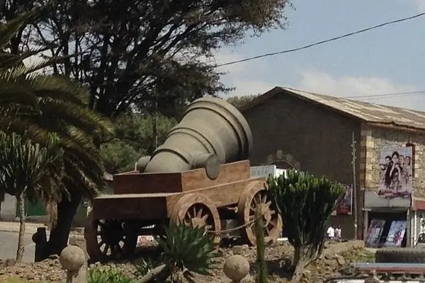 Реплика севастопольского артиллерийского миномета