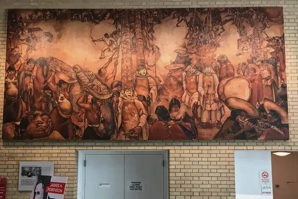 Фреска Камило Эгаса в Новой школе