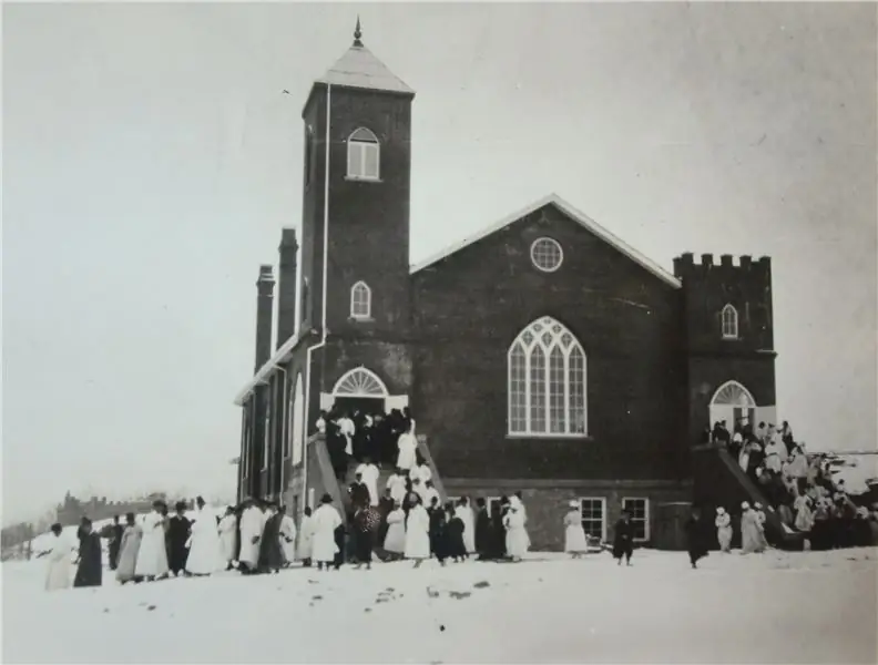 Церковь Западных ворот, на заднем плане видна семинария, 1920-е годы