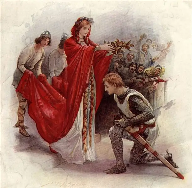 Иллюстрация из исторического романа Скотта «Айвенго» (1820 г.)