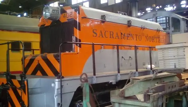 Паровозная мастерская XIX века в Сакраменто