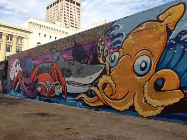 Первая фреска в стиле морского панка