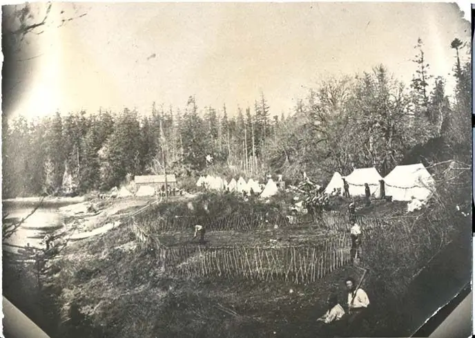 Британский лагерь, 1860 год