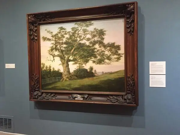 Портрет дуба Чартер в раме из дуба Чартер