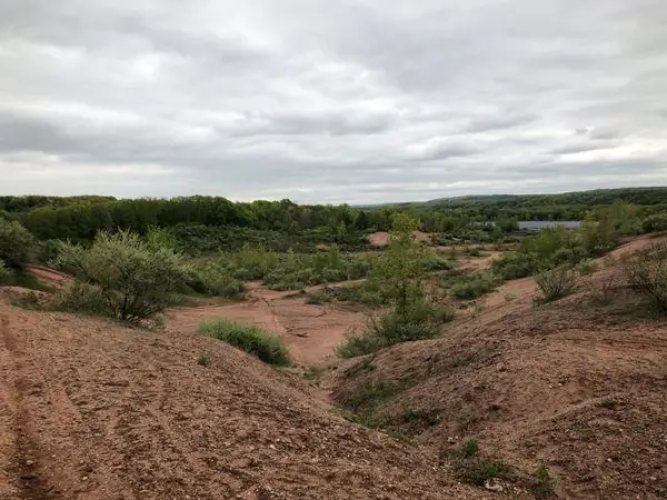 Осадочная плотина Хичкока на ледниковом озере