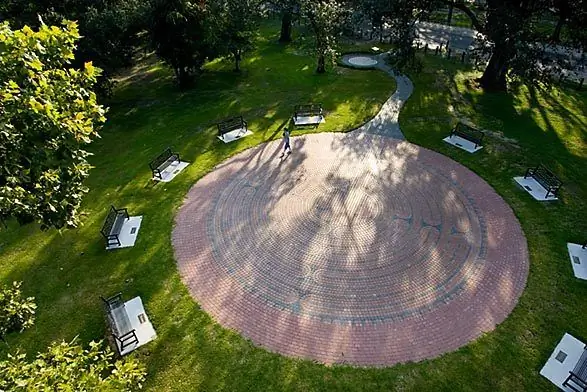 Лабиринт в парке Одюбон в Новом Орлеане