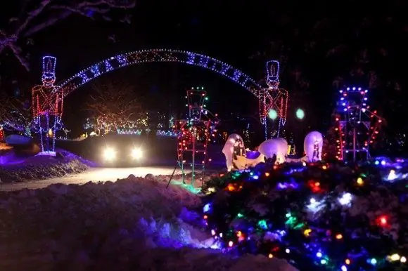 Рождественская деревня водопада Чиппева