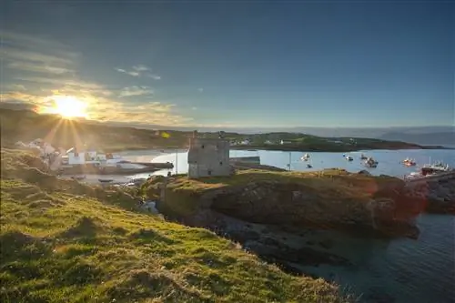 Бухта - это остров на закате