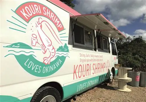 Фудтраки: Kouri Shrimp, остров Коури, Япония