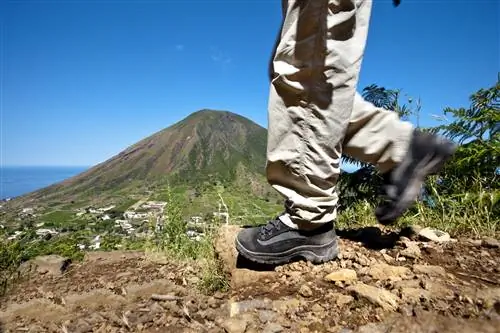 Вид на Монте-Порри с пешеходной тропы Фосса-делле-Фельчи.