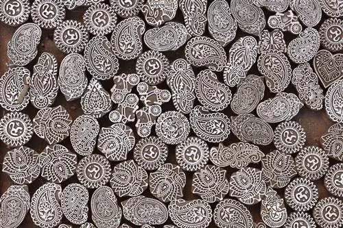 Разнообразные печатные блоки ручной работы