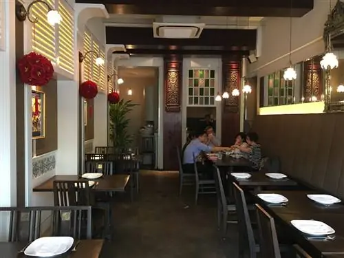 Интерьер ресторана Blue Ginger в Сингапуре