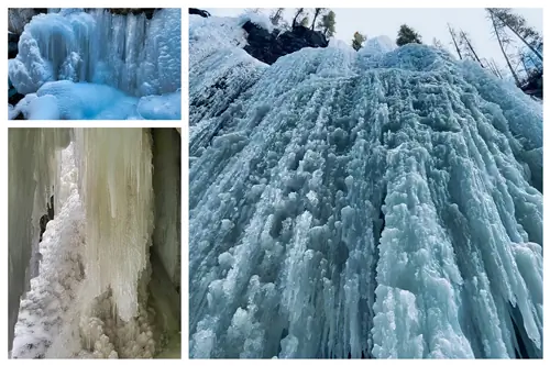 Замерзшие водопады Альберты