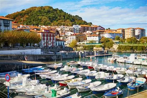 Лодки, In, Port, Of, A, Fishing, Village, Mundaka,, Basque, Country,