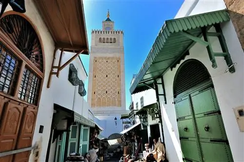Переулок в Медине Туниса, Тунис