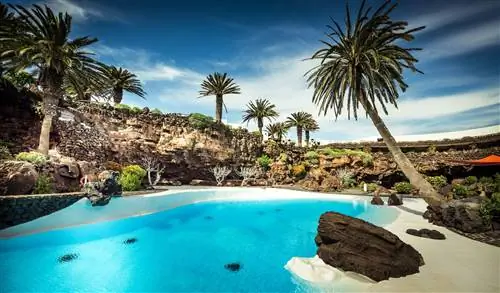 Бассейн Jameos del Agua, Лансароте, Канарские острова, Испания