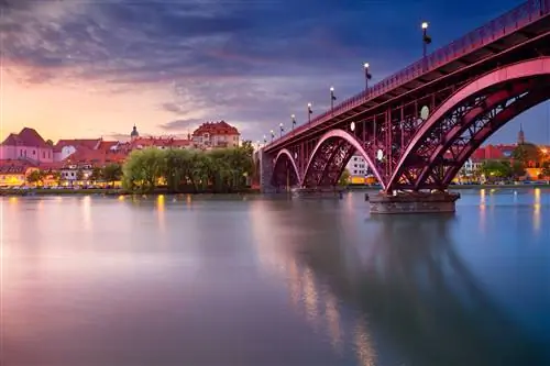 Марибор,, Словения., Городской Пейзаж, Изображение, Из, Марибор,, Словения, В, Красивый, Лето