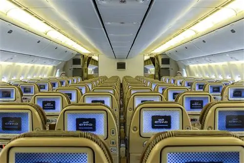 Новости путешествий - Интерьер самолета Etihad