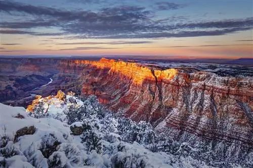 Гранд-Каньон в снегу, Аризона
