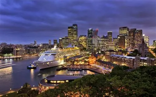 Гавань Сиднея на закате