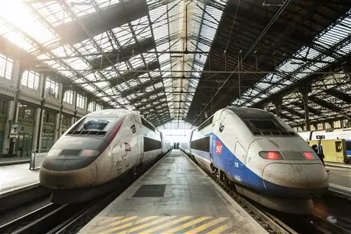 TGV на вокзале Gare de Lyon