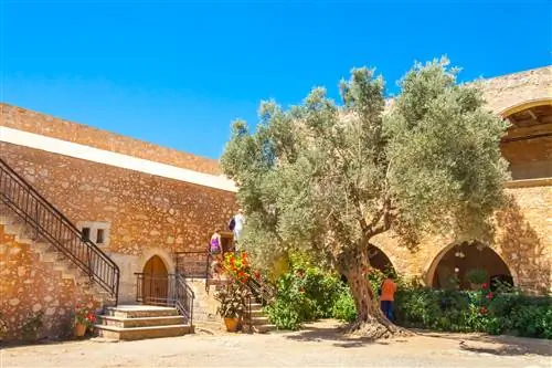 Внутренний сад монастыря Аркадия, Крит