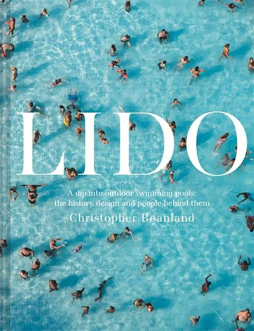 Обложка книги Lido с изображением купальщиков в бассейне над головой Обложка книги Lido с изображением купальщиков в бассейне над головой