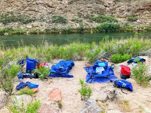 Кемпинг для рафтеров в Гранд-Каньоне