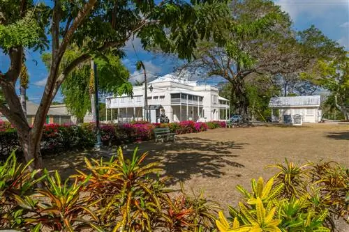 Вид на Квинс Парк Хаус в Квинс Парк, Бриджтаун, Барбадос