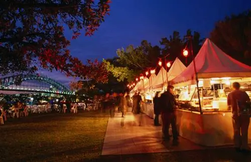 Киоски на фестивале Sydney Morning Herald Qantas Good Food Month Festival