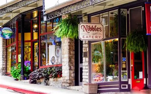 Эврика, Спрингс,, Арканзас, /, США, -, Сентябрь 2018:, Магазины, В