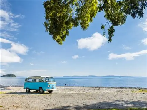 Особенности - Campervan, озеро Таупо, Северный остров, Новая Зеландия
