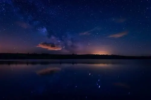 Ночь ярко сияет над Эксмуром, который находится между Девоном и Сомерсетом.