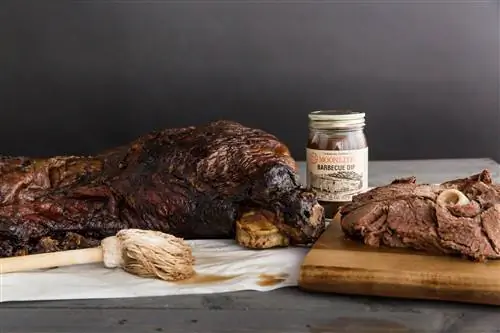 Баранина в Moonlite Bar-B-Q Inn