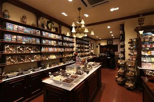 Магазин шоколада в Брюсселе