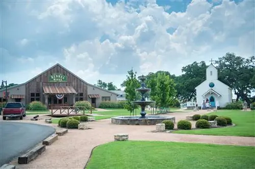 Henkel Hall, часовня, Henkel Market Square, Round Top, Техас, США (только для редакционного использования)