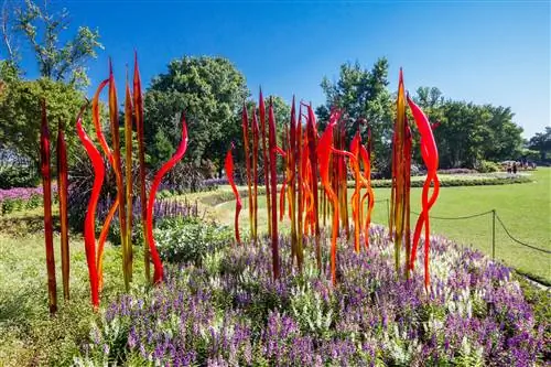 Дейл Чихули в Дендрарии Далласа, Даллас, США,