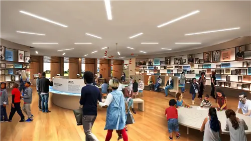 Составное изображение планируемого Центра семейной истории в IAAM.