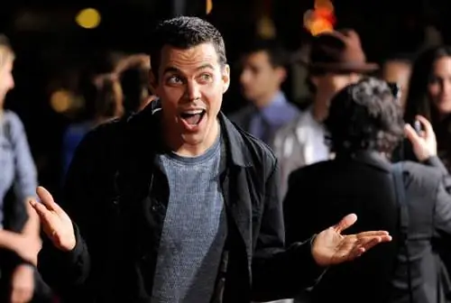 Стив-О, актер фильма «Чудаки 3D», позирует на премьере фильма в Лос-Анджелесе. Стив-О был арестован в воскресенье, 9 августа 2015 года, за восхождение на подъемный кран в Голливуде в знак протеста против Seaworld. Полиция Лос-Анджелеса сообщила, что 41-летний Стивен Гловер привлек десятки спасателей на строительную площадку, где он забрался на подъемный кран высотой не менее 100 футов. Изображение предоставлено AP Photo/Chris Pizzello, файл.