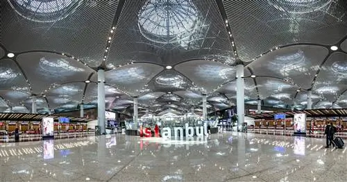 Терминал нового аэропорта Стамбула. Третий аэропорт Стамбула. Панарома