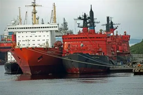 Российские атомные ледоколы, Кольский залив, Мурманск.