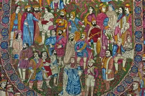 Красочная деталь в Музее ковров Ирана.