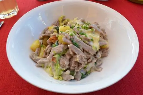 Spätzle - идеальное блюдо для комфортного отдыха после похода или катания на лыжах.
