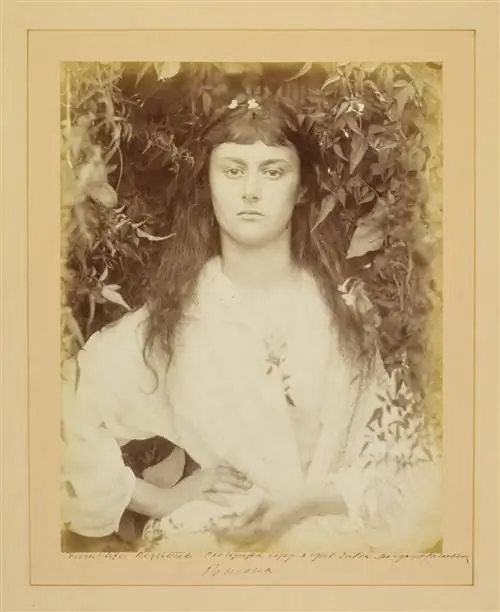 Фотография «настоящей» Алисы Лидделл, сделанная Джулией Маргарет Кэмерон, «Помона», альбуминовая печать, 1872 г. (c) Музей Виктории и Альберта, Лондон-j.webp